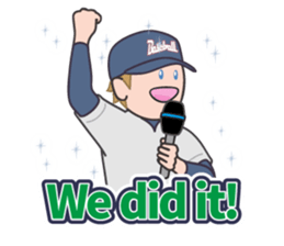 Baseball Stickers 3 "simple" USA ver. sticker #11725413