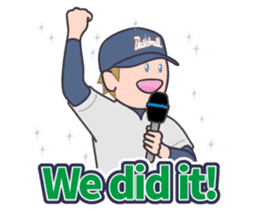 Baseball Stickers 3 "simple" USA ver. sticker #11725413