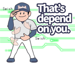 Baseball Stickers 3 "simple" USA ver. sticker #11725414