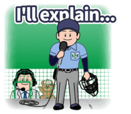 Baseball Stickers 3 "simple" USA ver. sticker #11725417