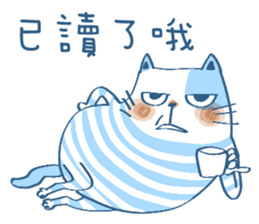 Gs.gray striped cat! sticker #11725931