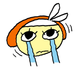 big eye girl cute sticker #11726012