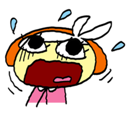 big eye girl cute sticker #11726013