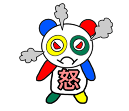 Colorful panda2 sticker #11726471