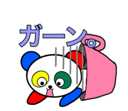 Colorful panda2 sticker #11726474