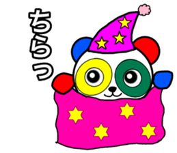 Colorful panda2 sticker #11726476