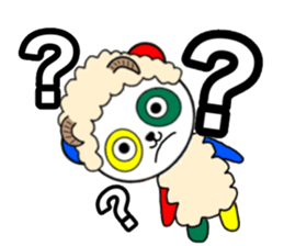 Colorful panda2 sticker #11726480