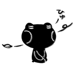 Black Frog 2 sticker #11727479