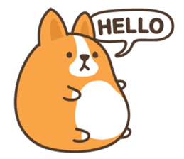 Belly Corgi sticker #11727584