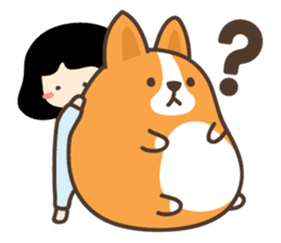 Belly Corgi sticker #11727590
