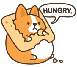 Belly Corgi sticker #11727596
