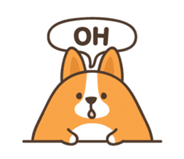 Belly Corgi sticker #11727600