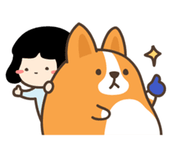 Belly Corgi sticker #11727605