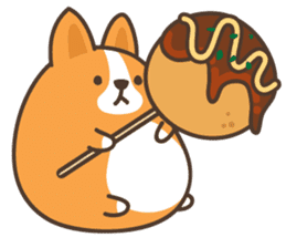 Belly Corgi sticker #11727609
