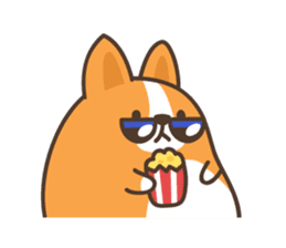 Belly Corgi sticker #11727619