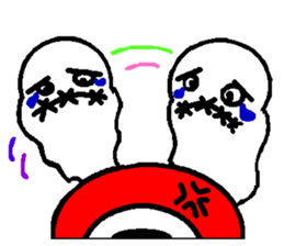 Daily grotesque ghost sticker #11728106