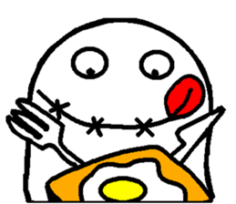 Daily grotesque ghost sticker #11728107