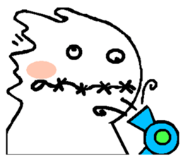 Daily grotesque ghost sticker #11728109