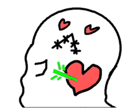 Daily grotesque ghost sticker #11728138