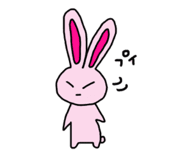 Pink rabbit Sticker!! sticker #11728161