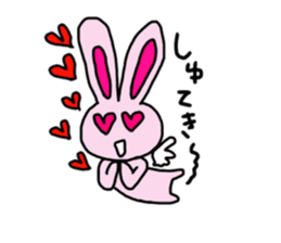 Pink rabbit Sticker!! sticker #11728168