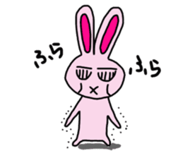 Pink rabbit Sticker!! sticker #11728180