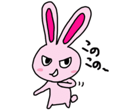 Pink rabbit Sticker!! sticker #11728181