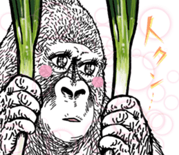Gorilla gorilla gorilla 0 sticker #11728586