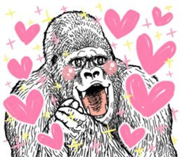 Gorilla gorilla gorilla 0 sticker #11728588