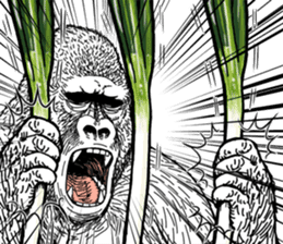 Gorilla gorilla gorilla 0 sticker #11728592