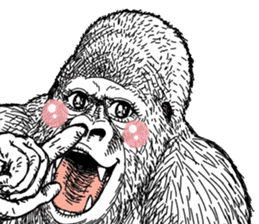 Gorilla gorilla gorilla 0 sticker #11728599
