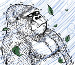 Gorilla gorilla gorilla 0 sticker #11728600