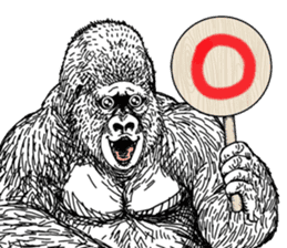 Gorilla gorilla gorilla 0 sticker #11728607