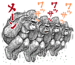 Gorilla gorilla gorilla 0 sticker #11728608