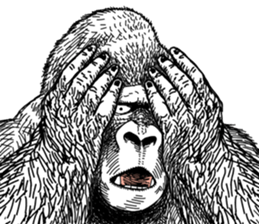 Gorilla gorilla gorilla 0 sticker #11728618
