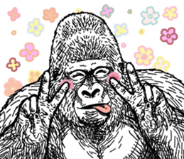 Gorilla gorilla gorilla 0 sticker #11728621