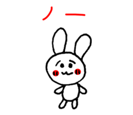 Easy to use! Hand-painted rabbit sticker #11729228