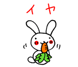 Easy to use! Hand-painted rabbit sticker #11729229