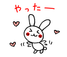 Easy to use! Hand-painted rabbit sticker #11729233