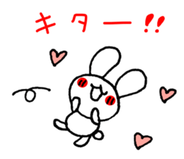 Easy to use! Hand-painted rabbit sticker #11729235