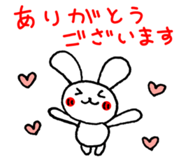 Easy to use! Hand-painted rabbit sticker #11729242