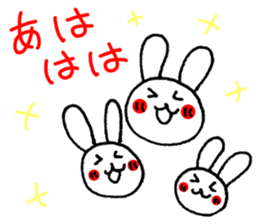 Easy to use! Hand-painted rabbit sticker #11729247