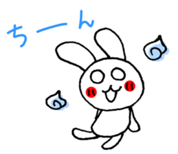 Easy to use! Hand-painted rabbit sticker #11729258