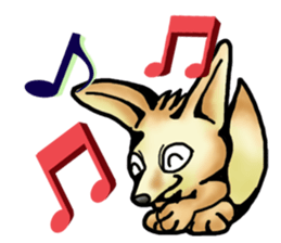 Shy Mr. Fennec sticker #11730464