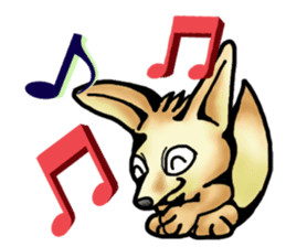 Shy Mr. Fennec sticker #11730464