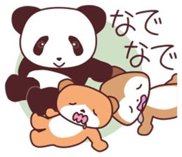 Good friend animal trio "Panmonkin" sticker #11730707