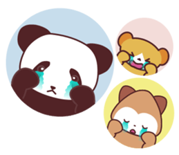 Good friend animal trio "Panmonkin" sticker #11730739