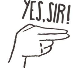 Hand gesture STYLE sticker #11730911