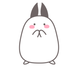 Chubby rabbit sticker #11731596