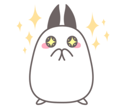 Chubby rabbit sticker #11731597